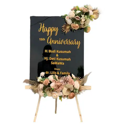 Papan Bunga Akrilik Bendan Dhuwur